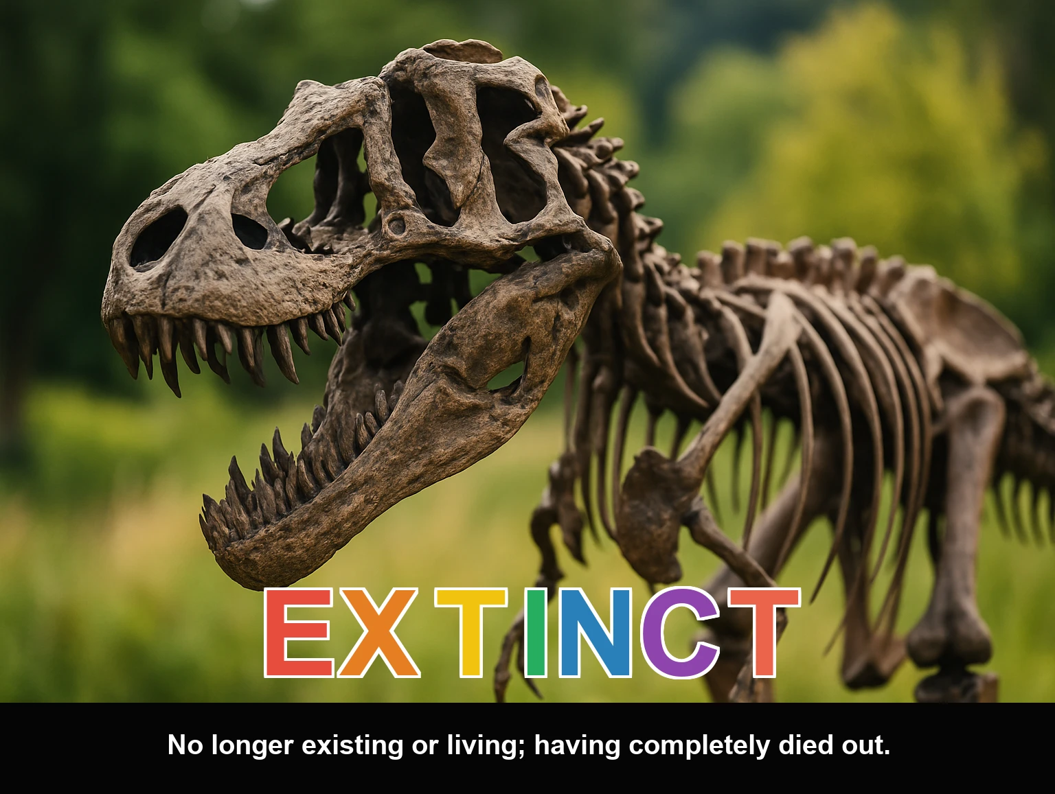 English Illustration for extinct